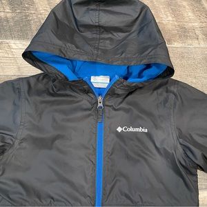 Columbia fleece lined rain jacket size 8